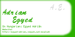 adrian egyed business card