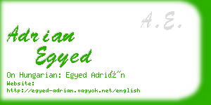 adrian egyed business card